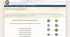 Desktop Screenshot of execsec.defense.gov