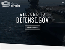Tablet Screenshot of defense.gov