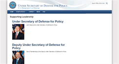 Desktop Screenshot of policy.defense.gov