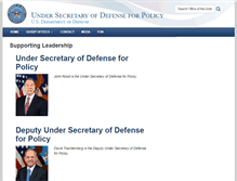 Tablet Screenshot of policy.defense.gov